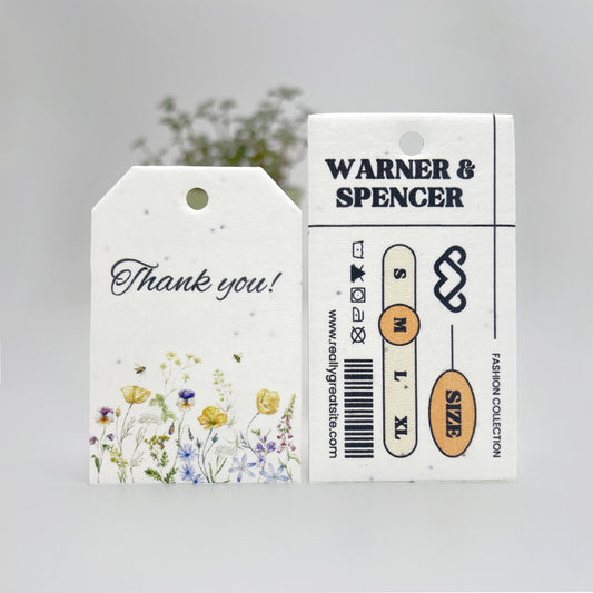 Hang Tag - Plantable Seed Paper