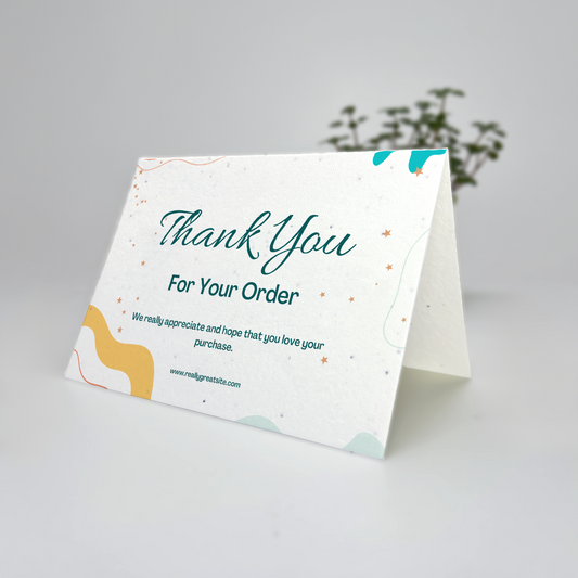 Packaging Inserts - Folded - Plantable Seed Paper