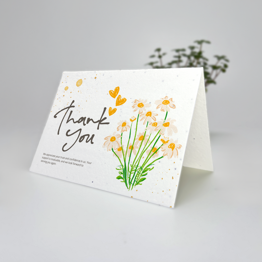 Thank You Cards - Folded - Plantable Seed Paper
