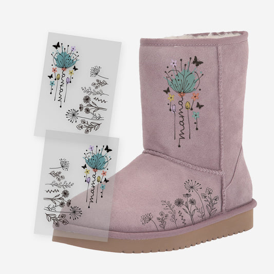 Magic Transfer Stickers For UGG Boots - Flowers