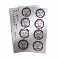 Silver Foil Sheet Labels