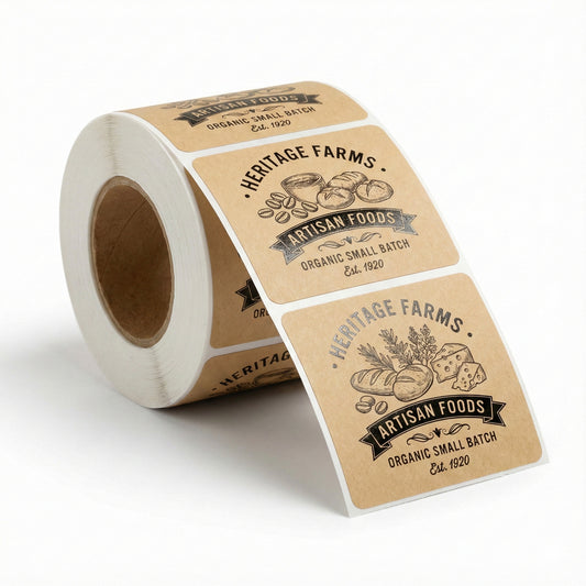 Kraft Roll Labels