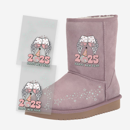 Magic Transfer Stickers For UGG Boots - Happy New Year