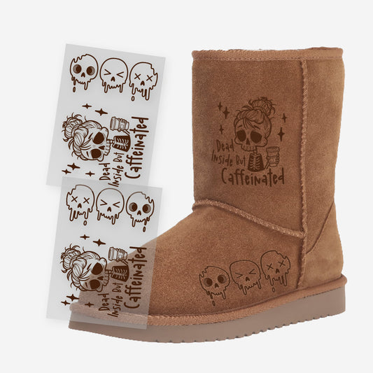 Magic Transfer Stickers For UGG Boots - Skeleton