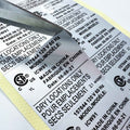 Silver Foil Sheet Labels