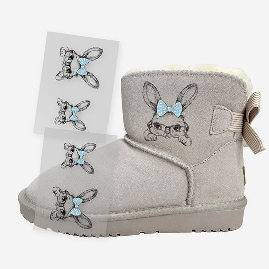 Magic Transfer Stickers For UGG Boots - Bunny