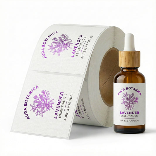 Elegant Art Paper Roll Labels (Water Ripple)