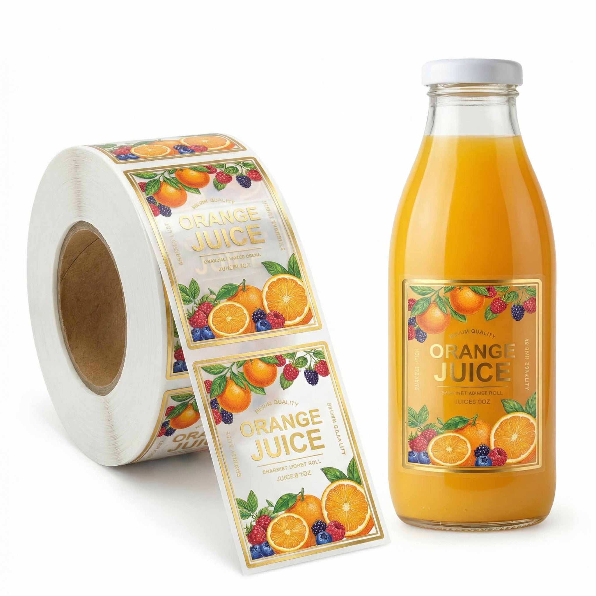 Custom Clear Roll Labels | Transparent Product Labels With Foil ...