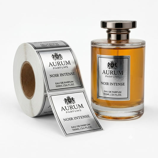 Silver Foil Roll Labels