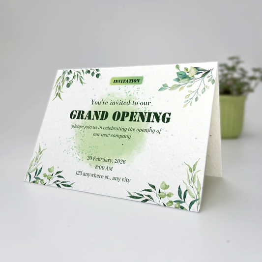 Invitations - Folded - Plantable Seed Paper