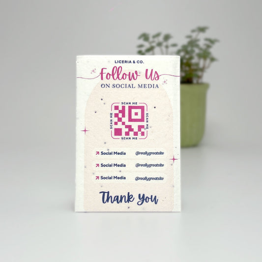 Packaging Inserts - Flat - Plantable Seed Paper